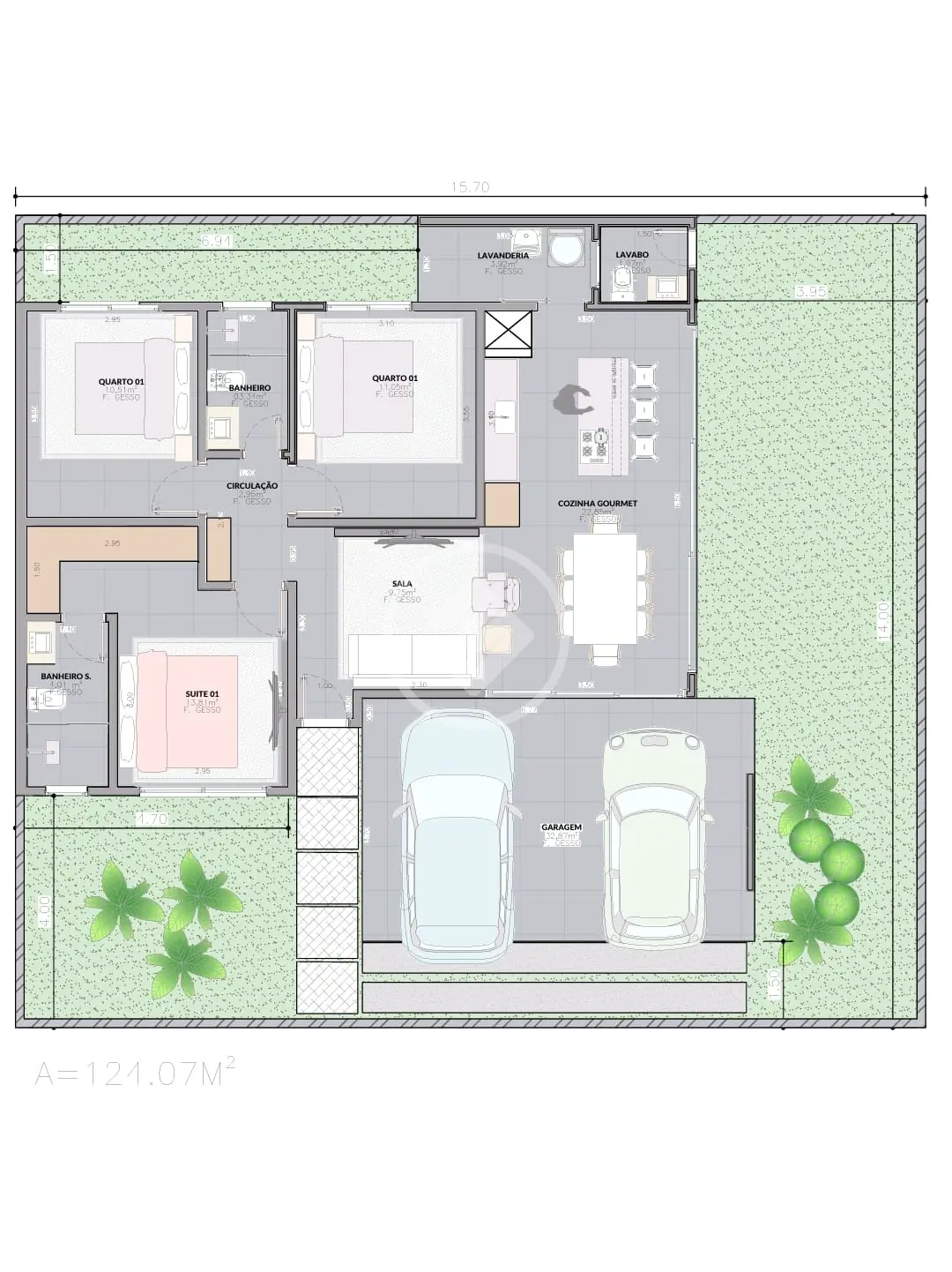 Casa 3 quartos no Residencial Paris, Sinop — foto 3 de 4