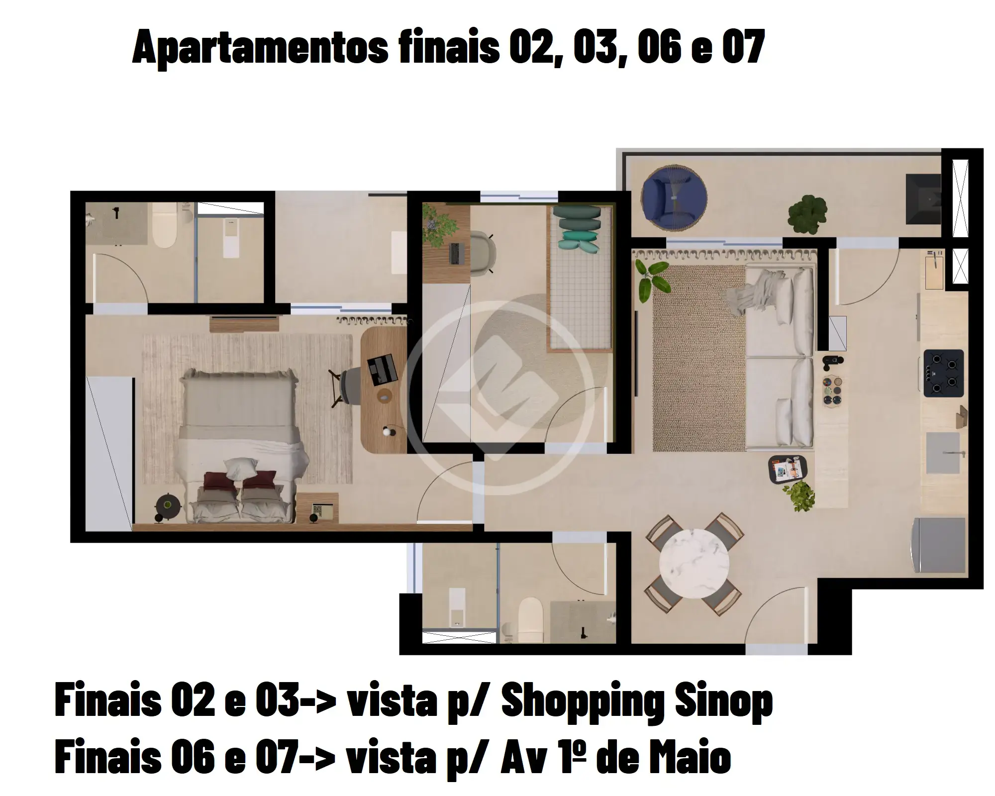 Apartamento 2 quartos no Residencial Cidade Jardim, Sinop — foto 6 de 6