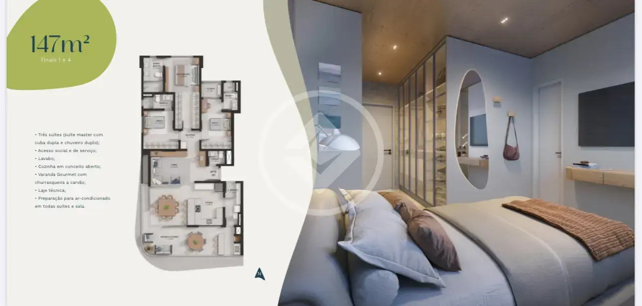 Apartamento 3 quartos no Gávea, Uberlândia — foto 5 de 6