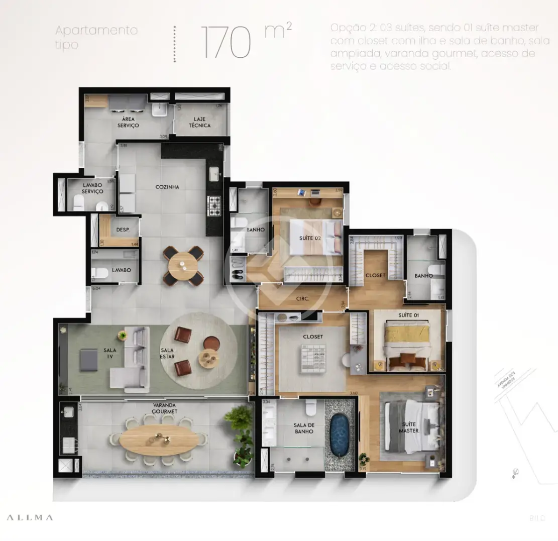 Apartamento Jardim Karaíba, Uberlândia - MG — foto 1