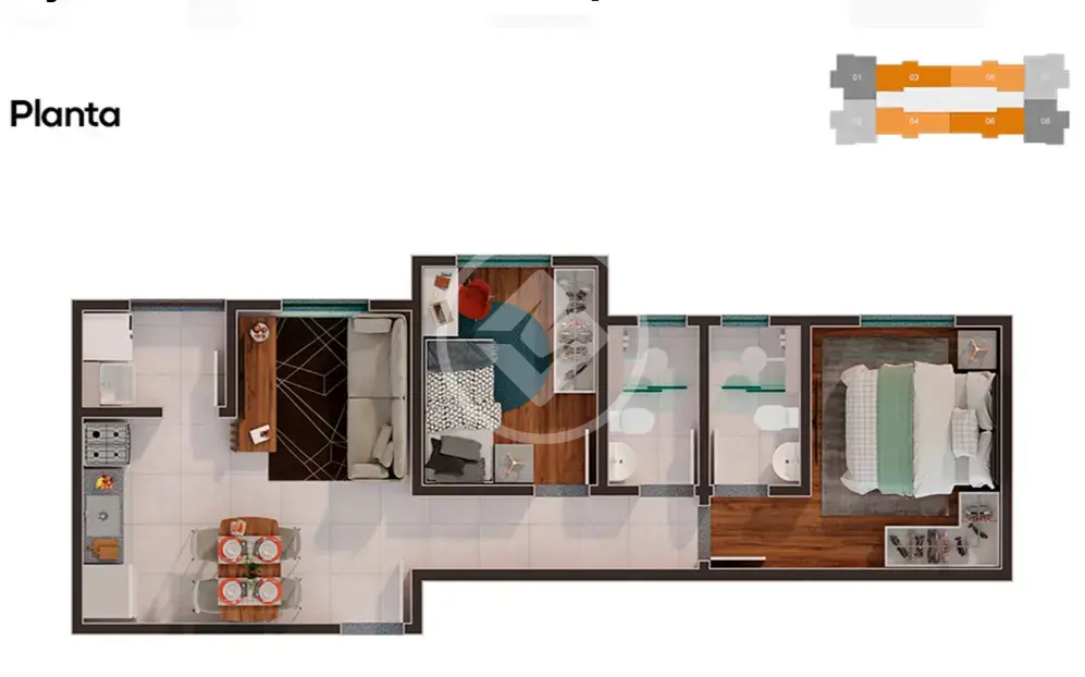 Apartamento 2 quartos no Jardim Espanha, Uberlândia — foto 4 de 6
