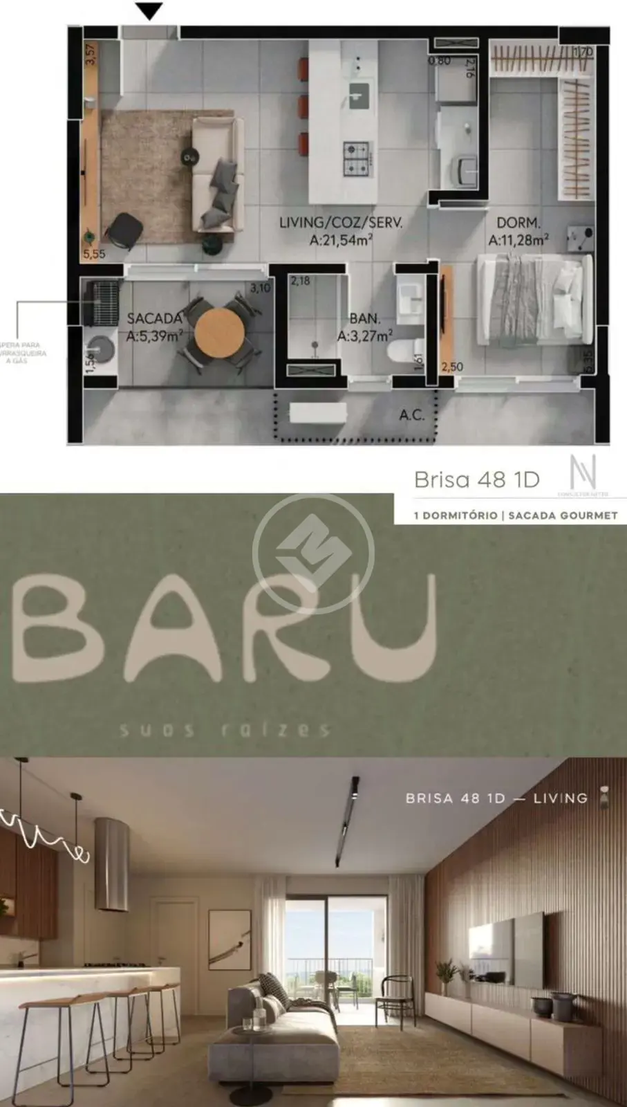Loft / Studio Gávea, Uberlândia - MG — foto 1