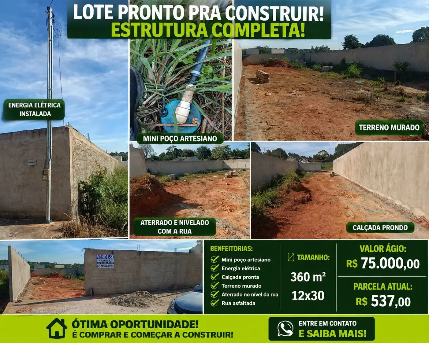 Terreno Setor Garavelo, Aparecida de Goiânia - GO — foto 1